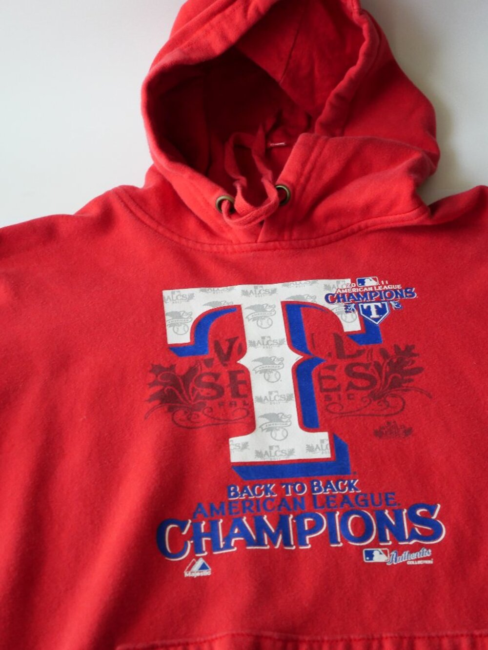 Texas Rangers AL Champions Red Hoodie